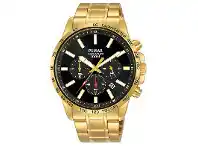 Shiels Pulsar PT3A70X Chronograph Stainless Steel Mens Watch offer