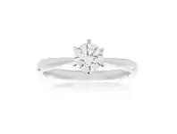 Luminesce Laboratory Grown 1/2 Carat Diamond Ring in 18ct White Gold 6Claw Setting