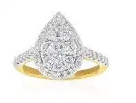 Shiels 9ct Yellow Gold 1 Carat Luminesce Laboratory Grown Diamond Ring offer