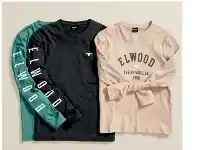 Elwood Men’s Edition Long Sleeve Tee or Jackson Waffle Crew