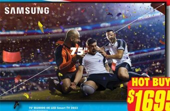 The Good Guys 75" BU8000 4K LED Smart TV 2022 offer