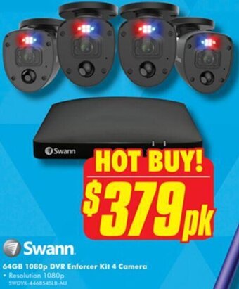 The Good Guys 64GB 1080p DVR Enforcer Kit 4 Camera offer