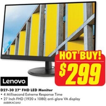 The Good Guys D27-30 27" FHD LED Monitor offer