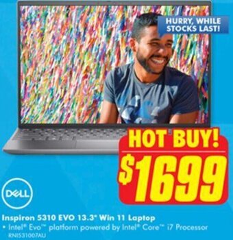 The Good Guys Inspiron 5310 EVO 13.3" Win 11 Laptop offer