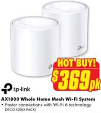 The Good Guys AX1800 Whole Home Mesh Wi-Fi System offer