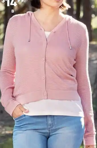 ALDI Women's Hooded Knit Cardigan offer