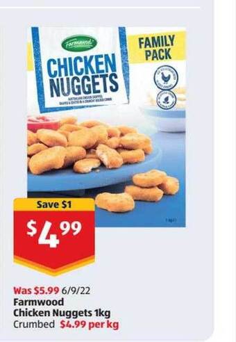 Farmwood chicken nuggets