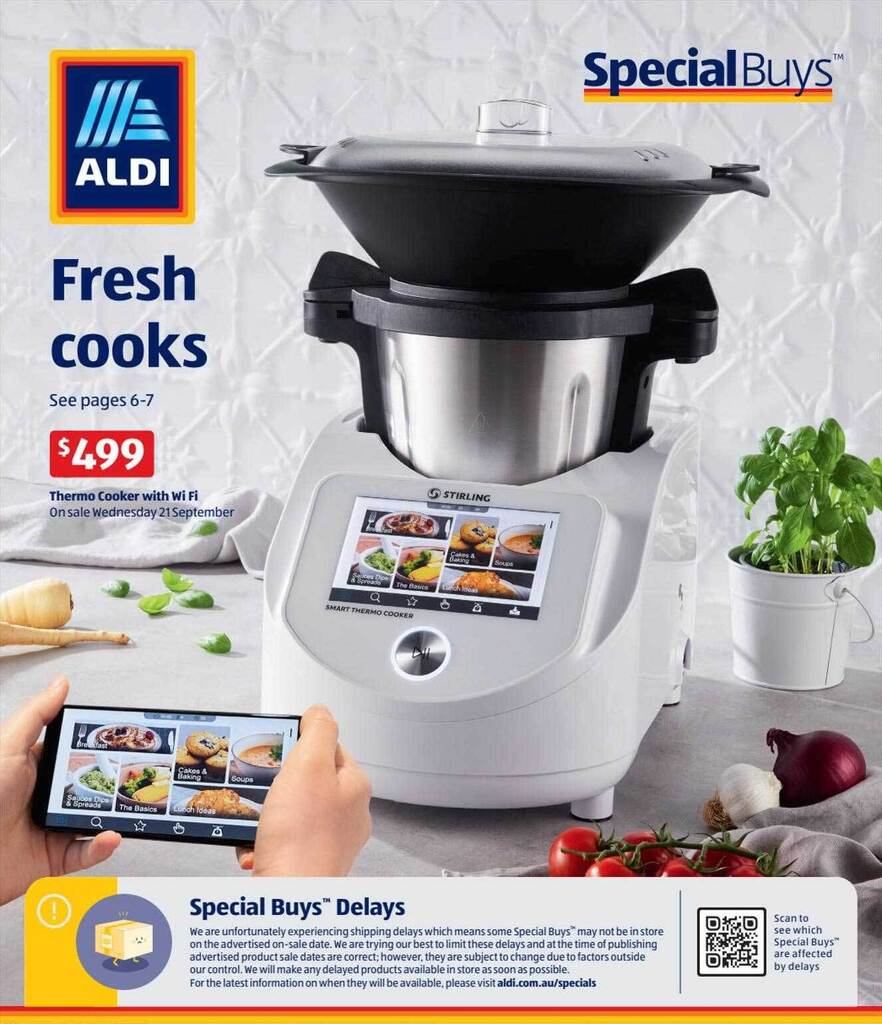 Thermo cooker with wifi offer at ALDI