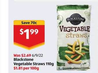Blackstone vegetable straws