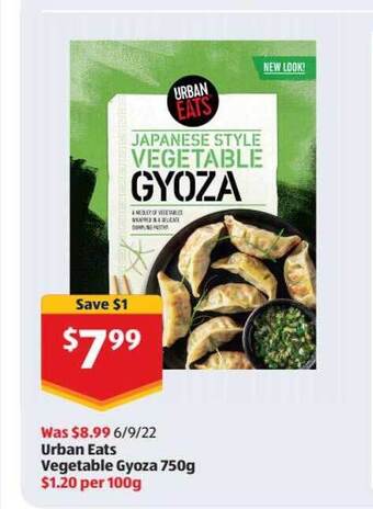 ALDI Urban eats vegetable gyoza offer