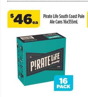 Liquorland Pirate life south coast pale ale cans offer