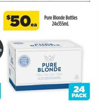 Pure blonde bottles