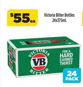 Liquorland Victoria bitter bottles offer
