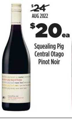 Liquorland Squealing pig central otago pinot noir offer