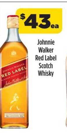 Liquorland Johnnie walker red label scotch whisky offer