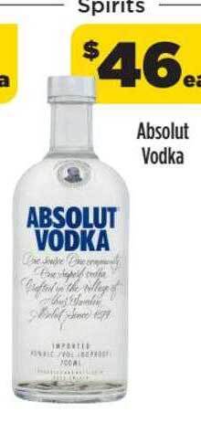Liquorland Absolut vodka offer