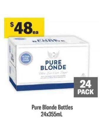 Liquorland Pure blonde bottles offer