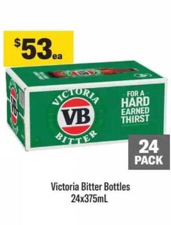 Liquorland Victoria bitter bottles offer