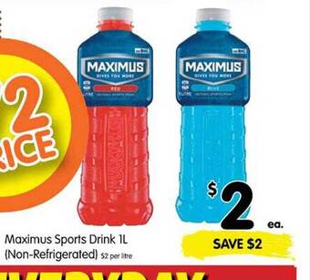 Spar Maximus sports drink offer