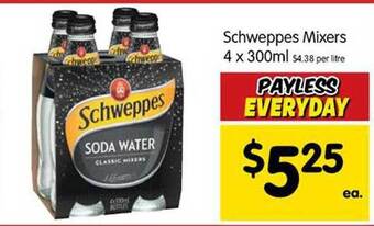 Spar Schweppes mixers offer