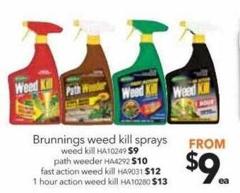 Cheap as Chips Brunnings weed kill sprays offer