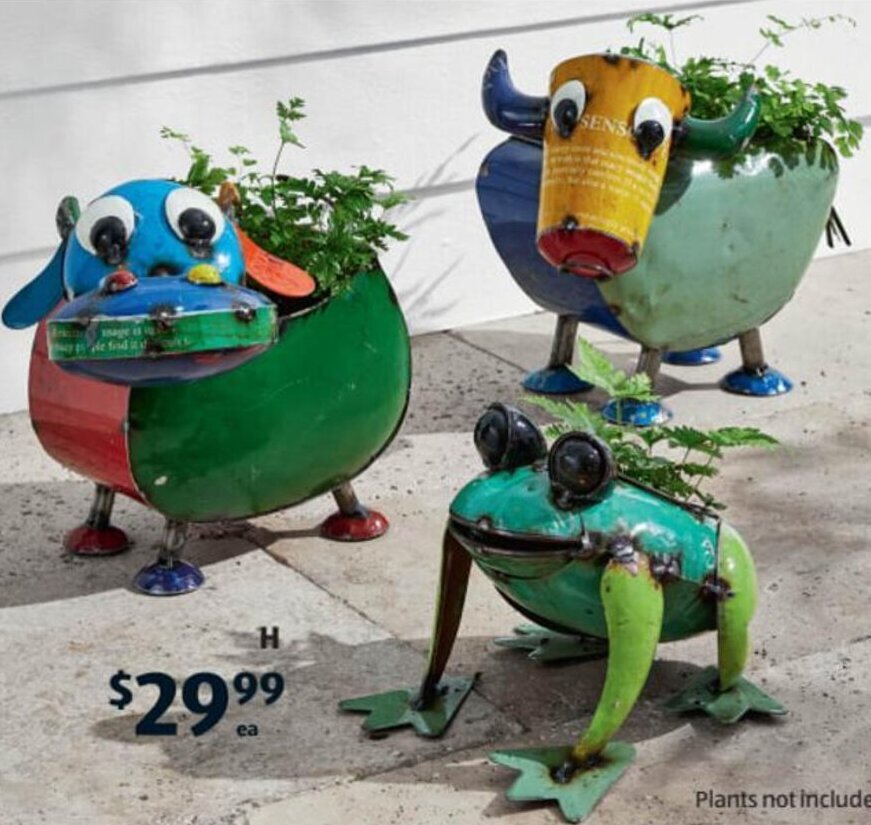 Rustic Planters offer at ALDI
