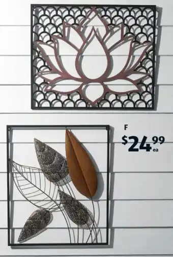 ALDI Garden Wall Art offer
