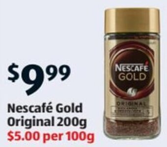 ALDI Nescafé Gold Coffee 200g offer