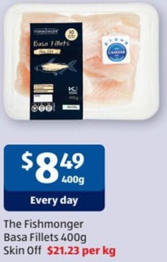 ALDI The Fishmonger Basa Fillets 400g offer