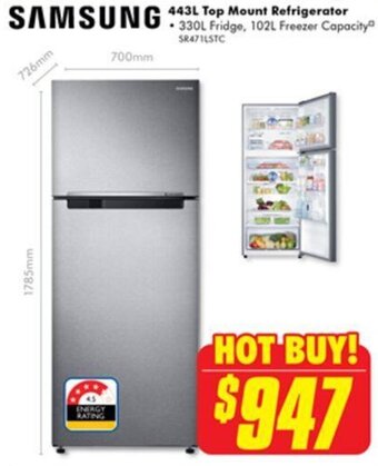 443L Top Mount Refrigerator