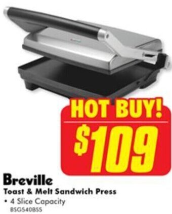 The Good Guys Toast & Melt Sandwich Press offer