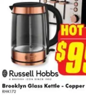 The Good Guys Brooklyn Glass Kettle - Copper offer
