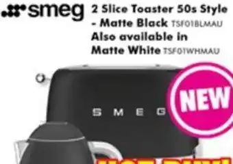 The Good Guys 2 Slice Toaster 50s Style - Matte Black offer