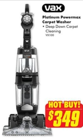 The Good Guys Platinum Powermax Carpet Washer offer
