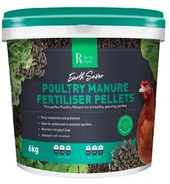 Coles Rocky point poultry manure fertiliser pellets 6kg offer