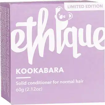 healthylife Ethique solid conditioner bar kookabara normal hair, 60g offer