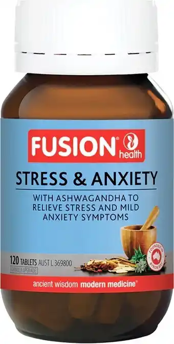 healthylife Fusion health stress & anxiety, 120 tablets offer