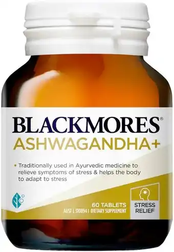 healthylife Blackmores ashwagandha+,
 60 tablets offer