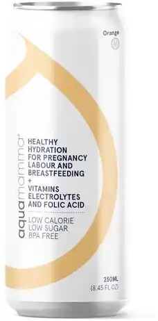 Aquamamma rtd hydration orange, 12 x 250ml