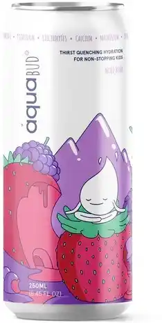 Aquabud rtd hydration mixed berry, 12 x 250ml