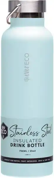 healthylife Ever eco insulated stainless steel drinkbottle positano blue, 750ml offer