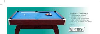 Sportspower Pivot 7ft billiard table offer