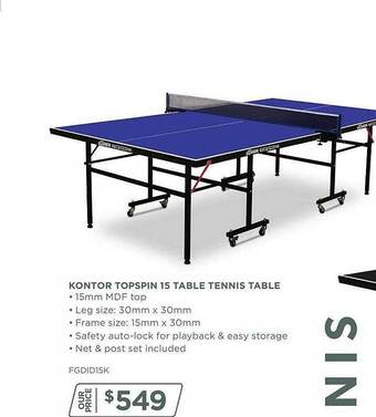 Kontor topspin 15 table tennis table