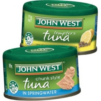 IGA John west tuna 95g selected varieties offer
