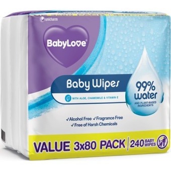 IGA Babylove baby wipes value 3x80 pack offer