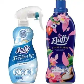 IGA Fluffy fabric softener or clothes refresher 400ml-1 litre selected varieties offer