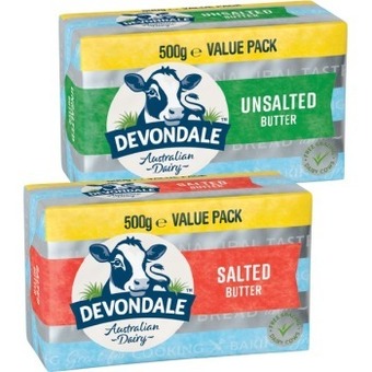 IGA Devondale salted or unsalted butter value pack 500g offer