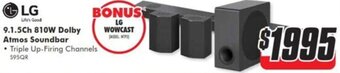 9.1.5Ch 810W Dolby Atmos Soundbar