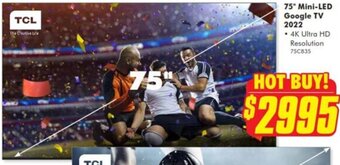 The Good Guys 75" Mini-LED Google TV 2022 offer
