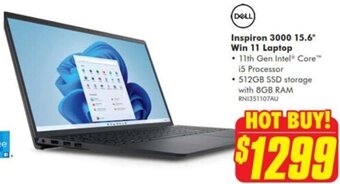 The Good Guys Inspiron 3000 15.6" Win 11 Laptop offer